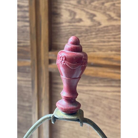 Vintage Hollywood Regency Boudoir Hand Painted Lamps Amphora - Picture 6 of 6
